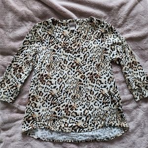 Chico's, size 0 animal print t-shirt